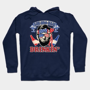 Abe-Bro-Ham Drinkin Funny President Drinking College Humor Hoodie